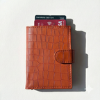 The Card Push Wallet - Tan