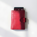 The Card Push Wallet - Red